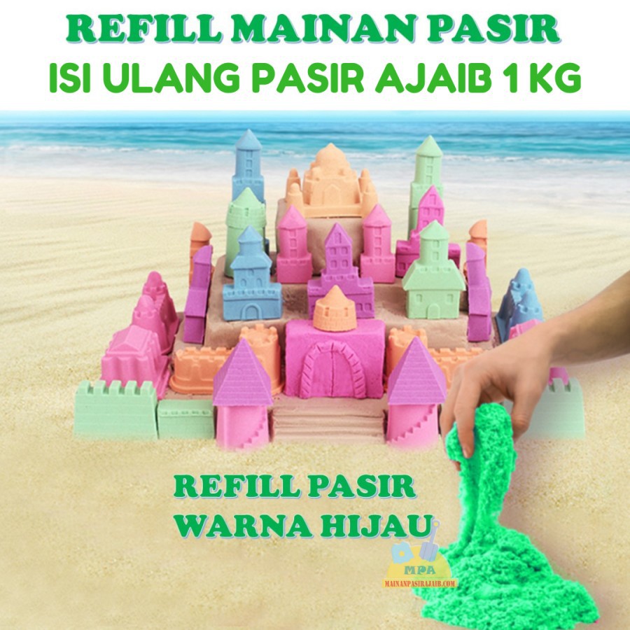 Mainan Anak Pasir Ajaib 500 GR Sand Refill Edukasi Kreatif