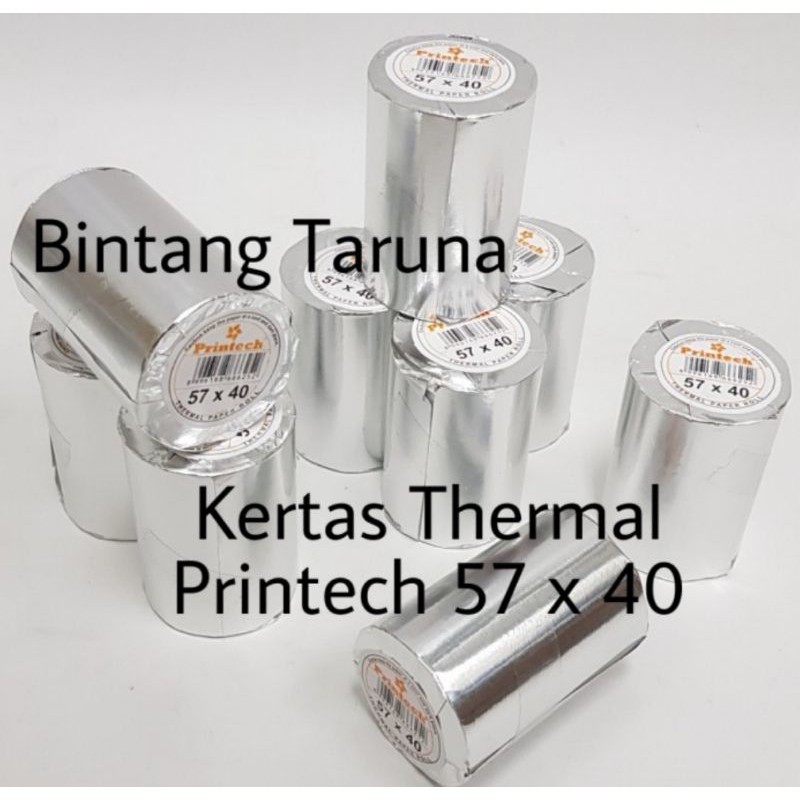 Kertas Kasir Thermal 57 x 40 Printech Kertas Thermal Printech 57x40