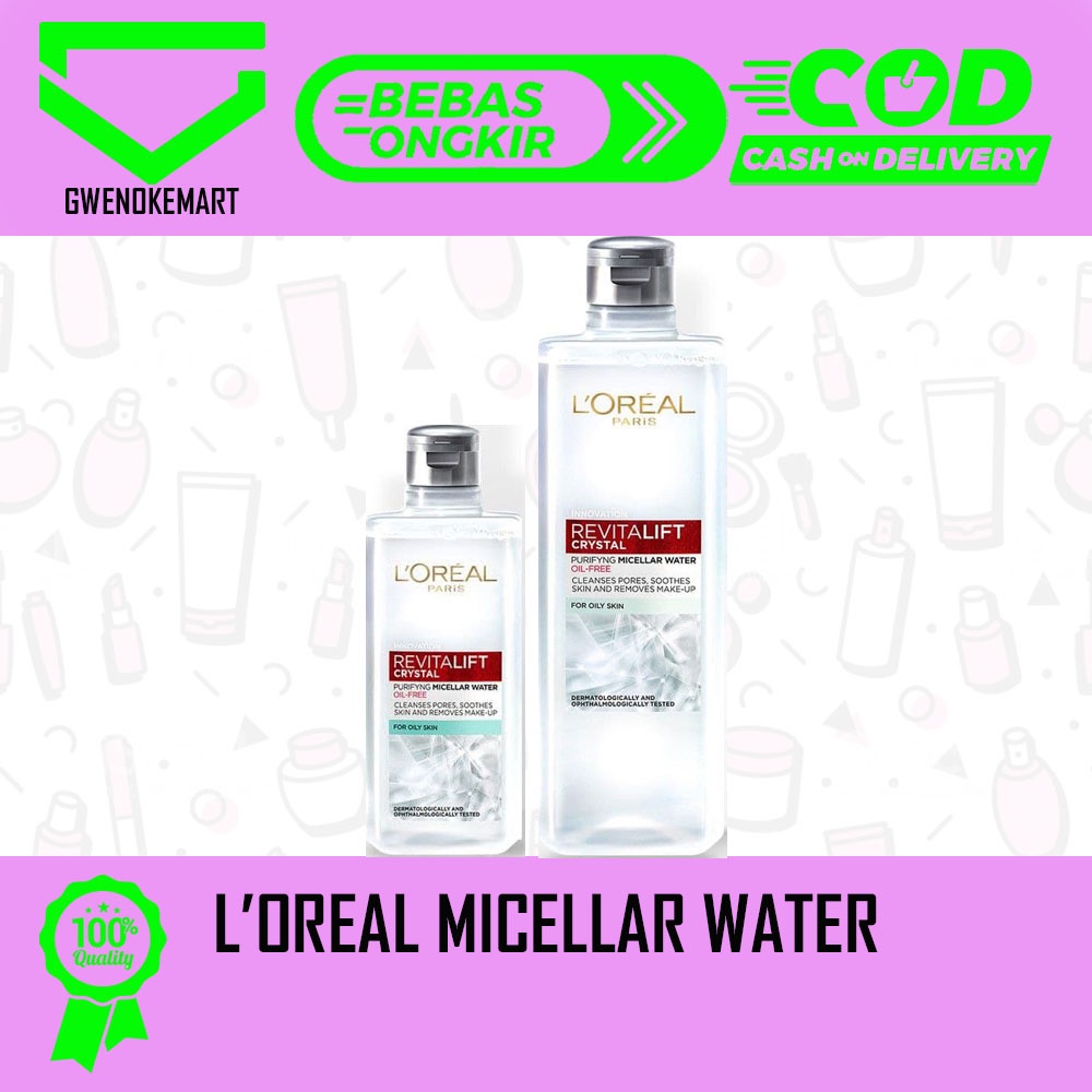 L'OREAL MICELLAR WATER PEMBERSIH MAKE UP LOREAL MICELAR WATER