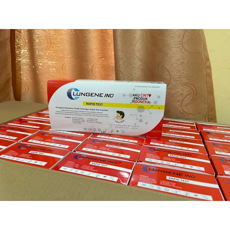 Jual LUNGENE RAPID TES / SWAB ANTIGEN / LUNGENE MERHAH PUTIH / ORIGINAL ...