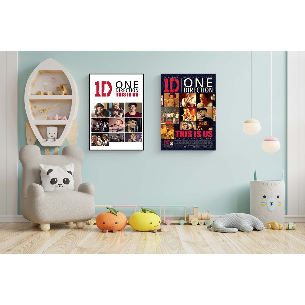 Poster film One Direction: This Is Us boy band dekorasi dinding pajangan rumah kamar tidur