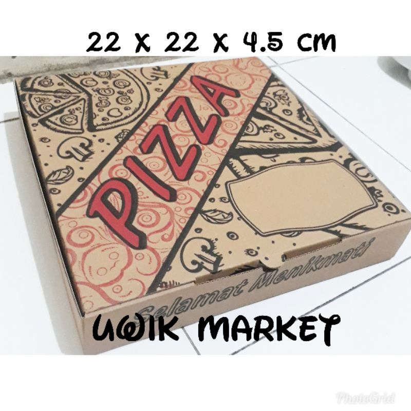 

BOX PIZZZA UK.22 MOTIF/KARDUS PIZZA/ KARDUS COKLAT