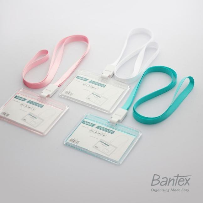 

QSNJI Promo Bantex Transparent ID Card Holder Lanyard Landscape 8867 Murah 48 Buruan Beli