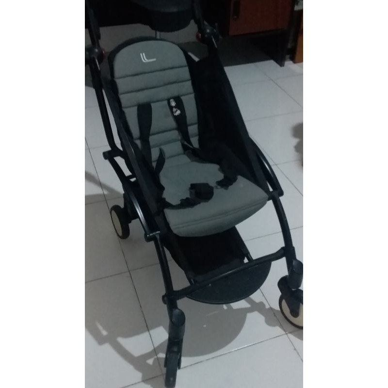 Stroller Einhill grey lengkap kondisi 90% bagus Preloved