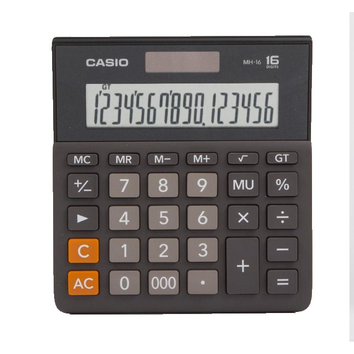 

Casio Wide H Series Calculator MH-16 Black