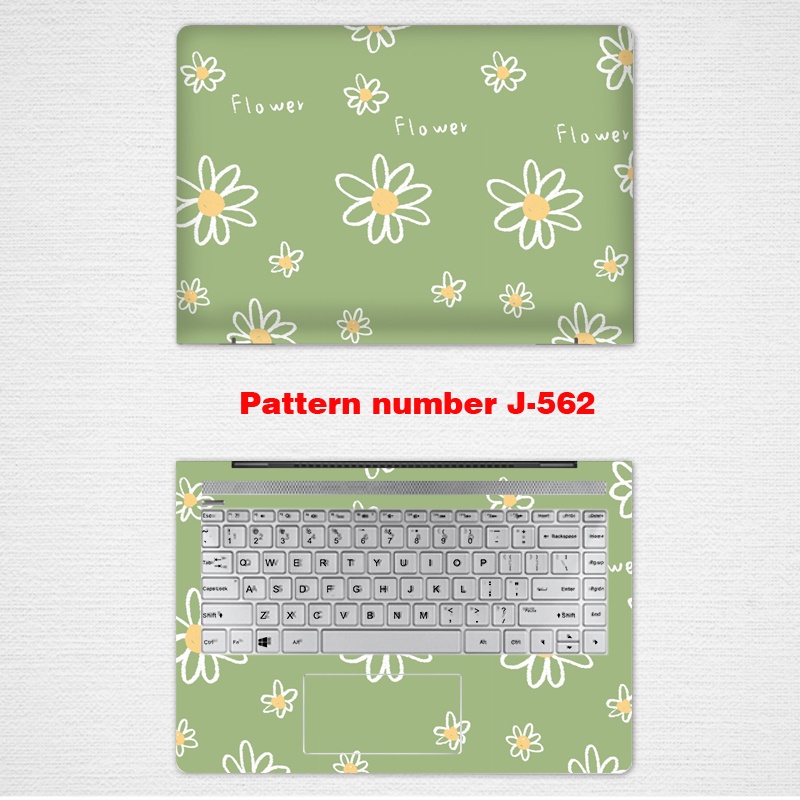 Stiker Skin Vinyl 2 Sisi Motif Bunga Daisy Untuk Laptop Hp 11 / 12 / 13 / 14 / 15 / 17 Inch 6max 5 / 6pro 14-15.66