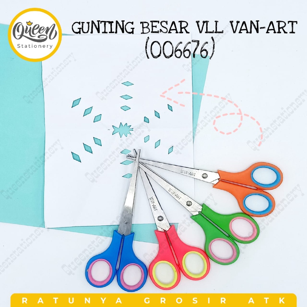 

GUNTING BESAR VLL VAN-ART /GUNTING MURAH/GUNTING WARNA/SCISSOR/GUNTING KERTAS (006676)