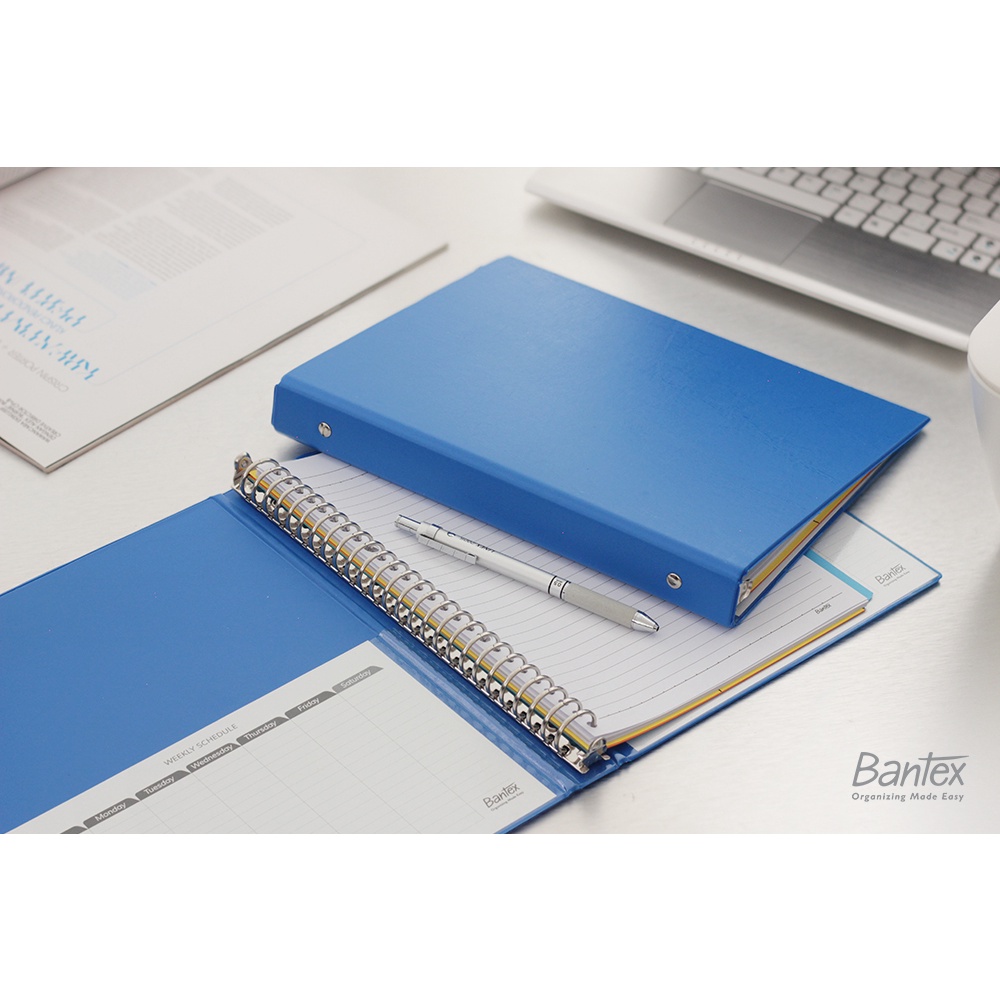 

[Zada] Bantex Binder Note B5 26 Ring Besi Loose Leaf Multiring Binder Blueberry 1326 62