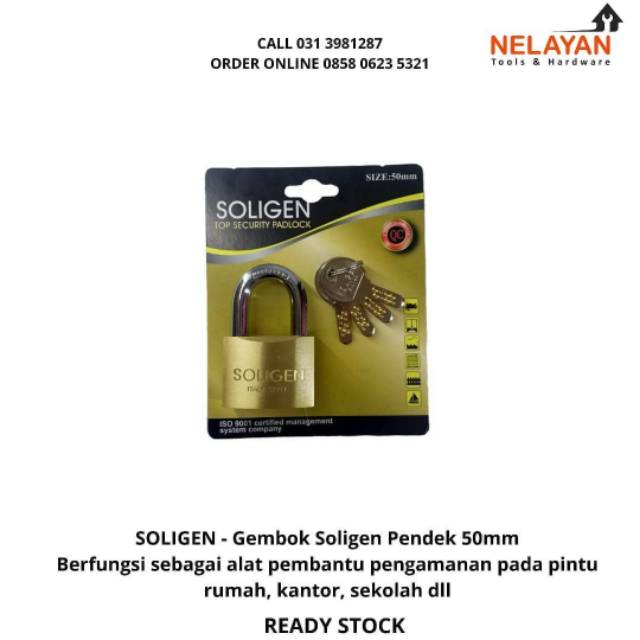 GEMBOK SOLIGEN PENDEK 50 MM