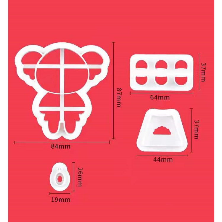 Cookie Cutter Animal Set Cetakan Biskuit Hewan Kue Kering Type Koala