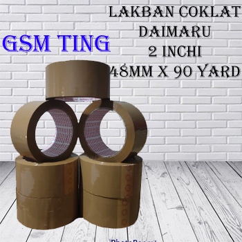 

Lakban Daimaru 2 Inchi 48mm x 90 yard 1 Dus isi 72pcs
