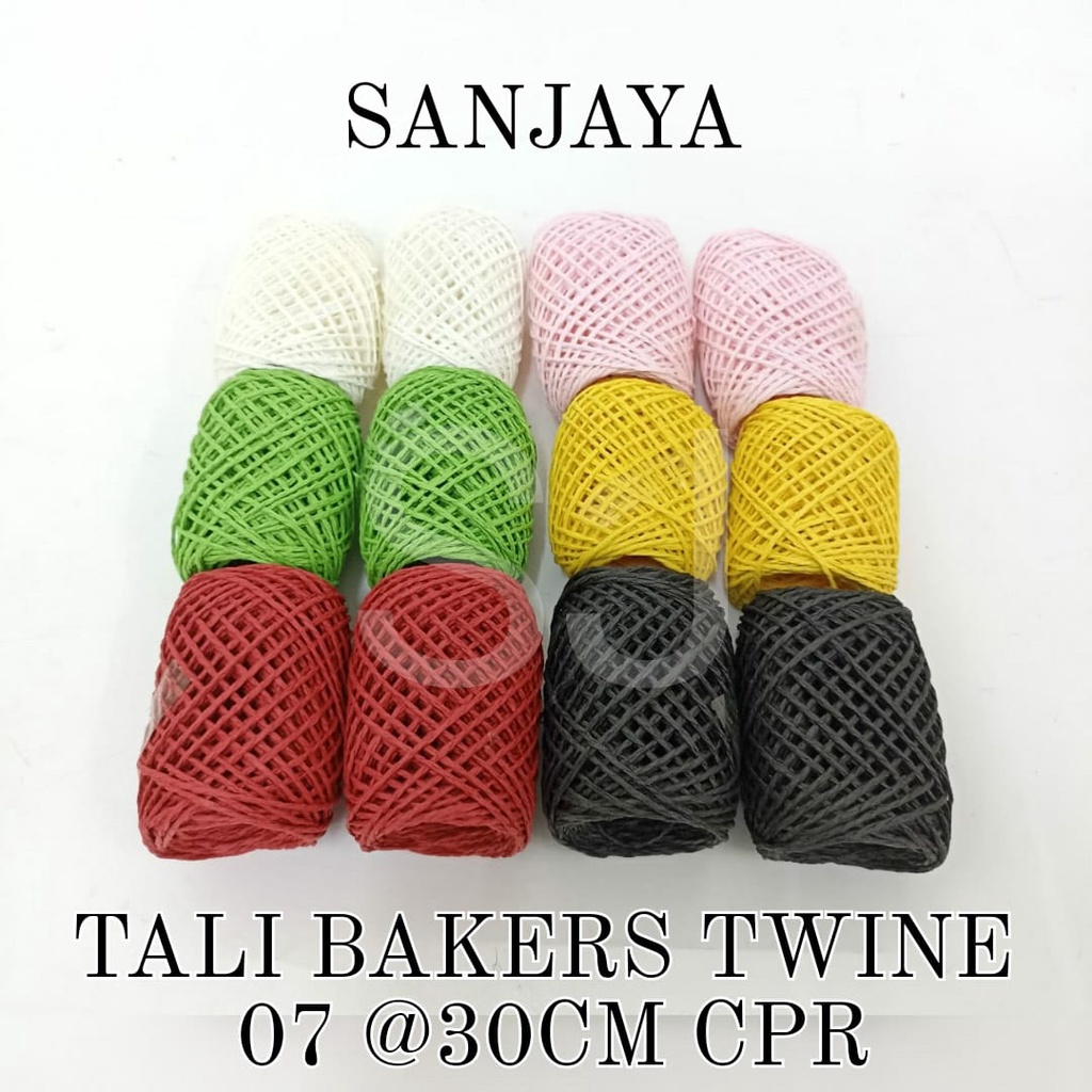 TALI IKAT KATUN / TALI KADO / TALI RAMI WARNA / TALI BAKERS TWINE 07 @30M CPR (BAHAN KERTAS)