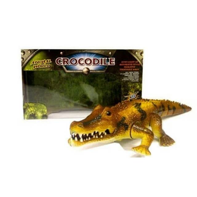 Mainan anak buaya crocodile baterai
