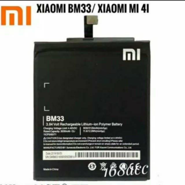 BATRE BATERAI XIOMI XIAOMI Mi4i /  Mi 4i BM33  ORIGINAL