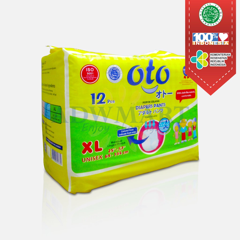 POPOK DEWASA CELANA OTO PANTS XL12 DIAPERS DEWASA POPOK DEWASA XL