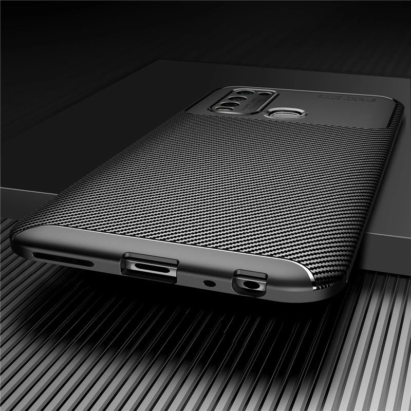 Case VIVO Y30 / Y50 Softcase Carbon - Case Auto Focus Slim Fit TPU Silicon Karbon Delkin Original