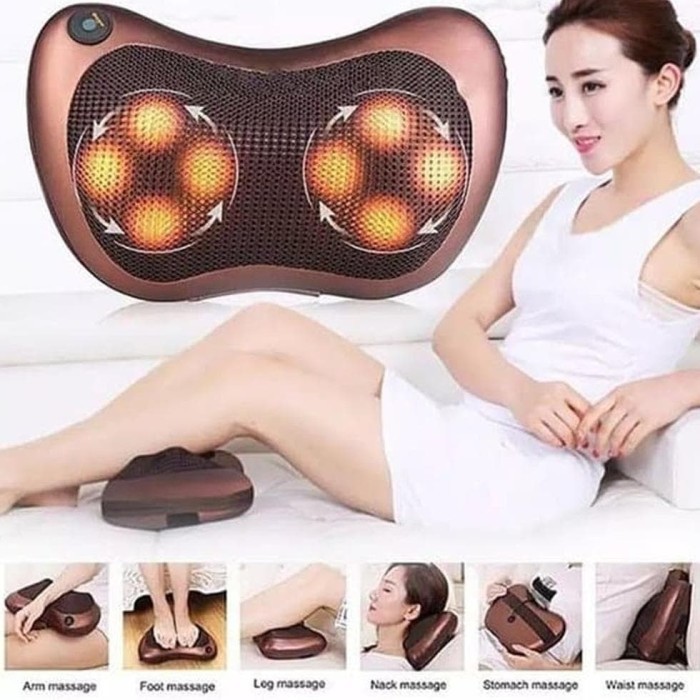 CAR &amp; HOME MASSAGE PILLOW - BANTAL PIJAT LEHER PUNGGUNG KAKI PORTABLE