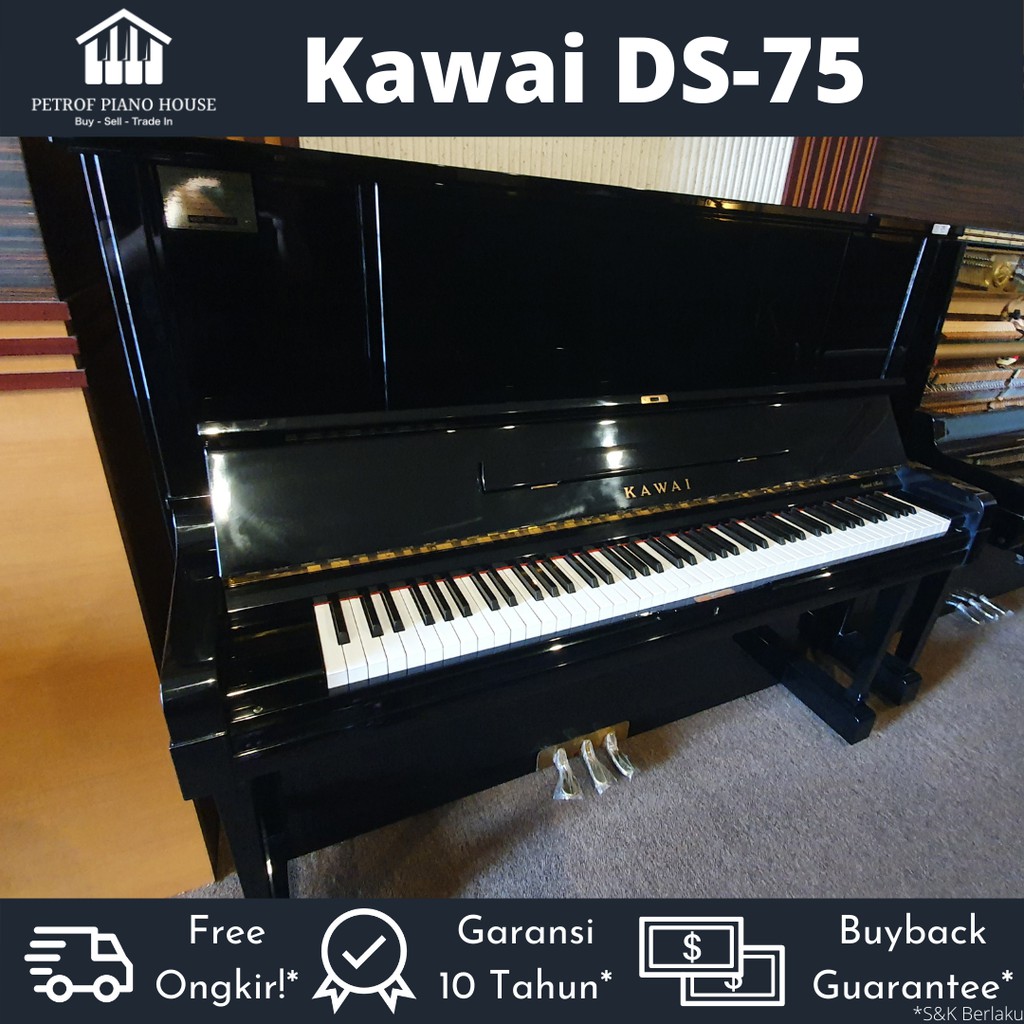 Kawai DS 75 Upright Piano Bekas Second