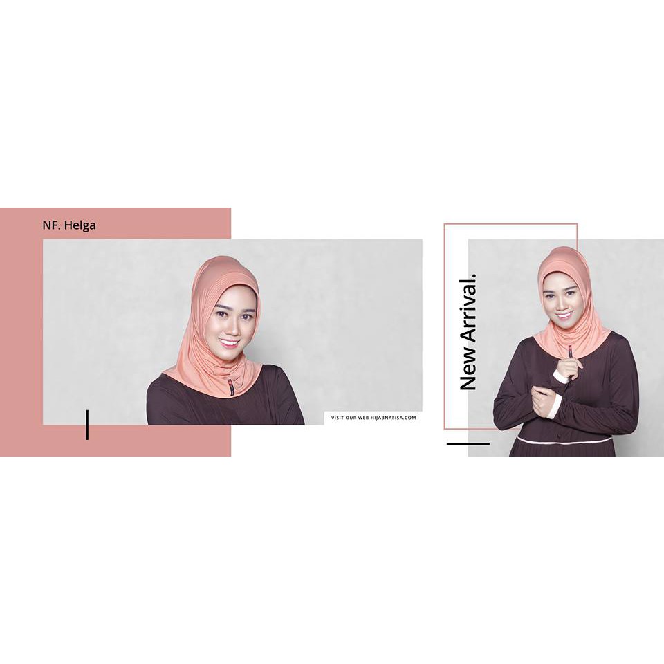 Hijab Instan - Nafisa Helga - Jilbab Instan Pendek / PNS-3