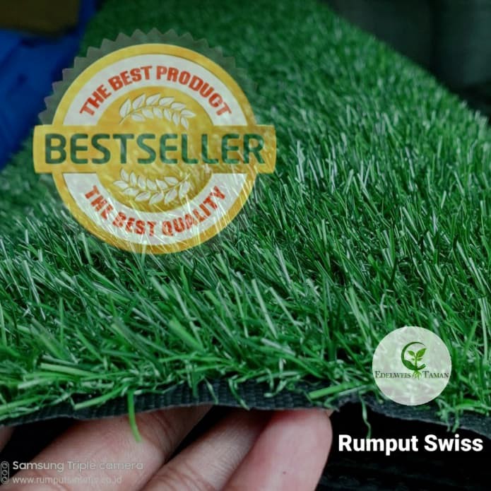 Rumput Sintetis Swiss ukuran 1x1 meter