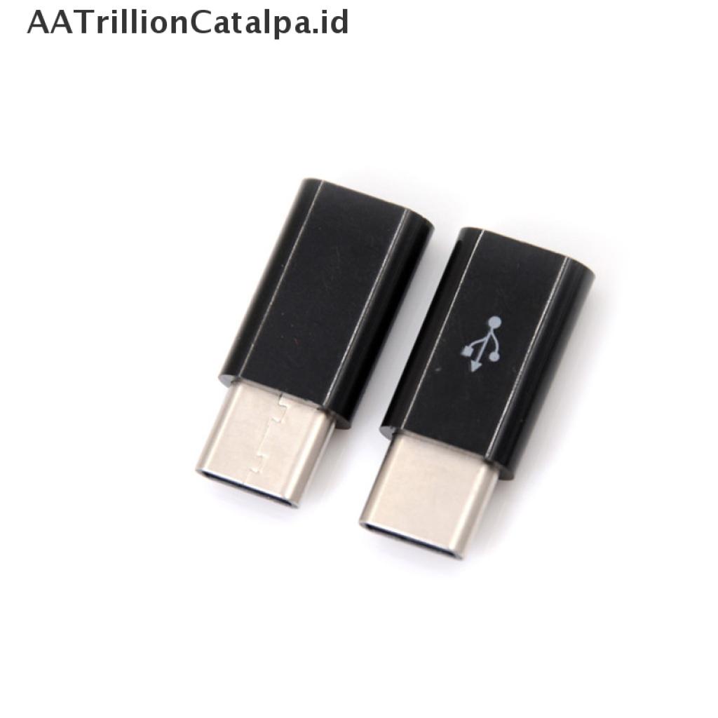5pcs Adapter Konverter Konektor USB Tipe C Male Ke Micro USB 3.1