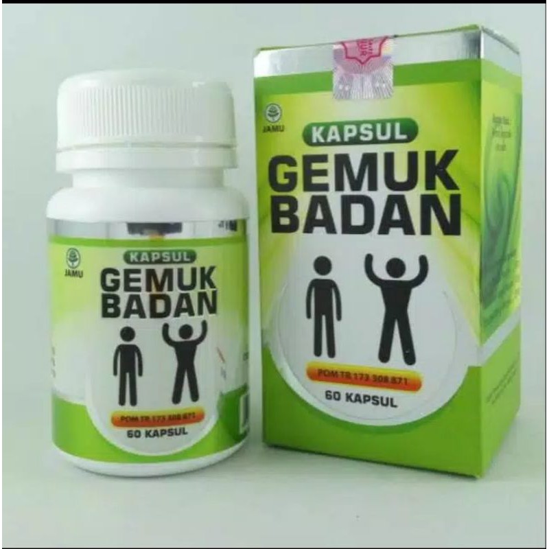 COD Kapsul GEMUK BADAN  isi 60 obat penggemuk badan