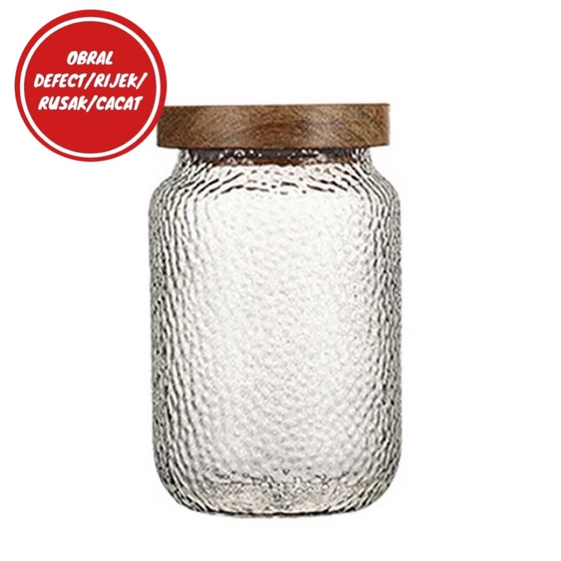 [OBRAL RIJEK] Toples Kaca Penyimpanan Makanan Glass Storage Jar - HC103