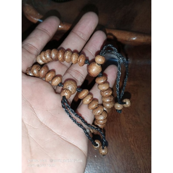 Gelang Tasbih Kelor model pipih CLW