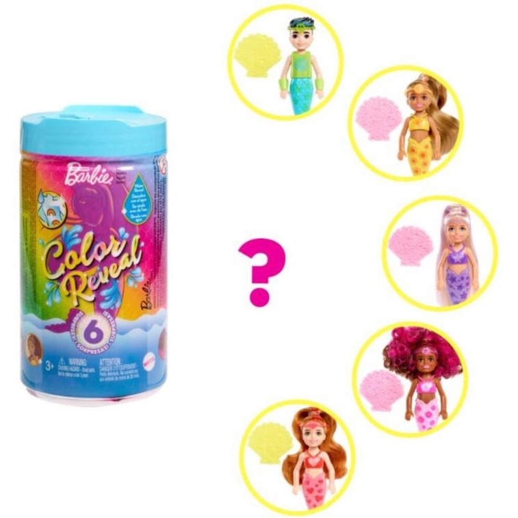 Barbie Chelsea Color Reveal Rainbow Mermaid
