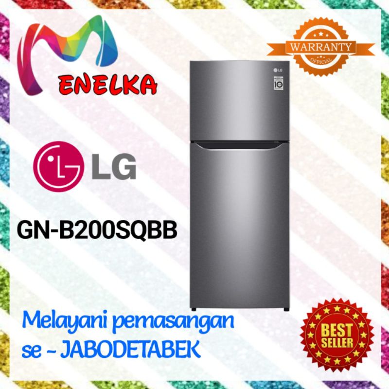 Jual Kulkas LG GN-B 200 SQBB 2 Pintu INVERTER NOFROST GN-B200SQBB ...