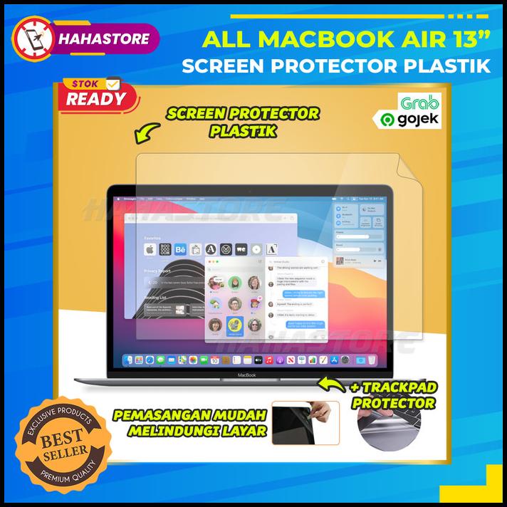 Macbook Air 13 2017 - 2020 Screen Protector Anti Gores Plastik Laptop