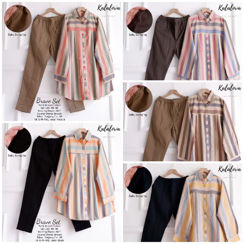 ROSY SET/ BRAVE SET / TASYA SET BY KALALOVA. SETELAN WANITA TERBARU-2