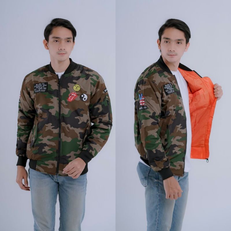 Jaket bomber Pria wanita army original Thebojiel