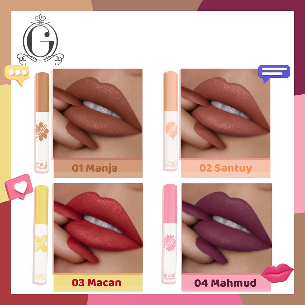 ⭐️ Beauty Expert ⭐️ Madame Gie Lip Matte Netizen +62 - Make Up Lipstick | Lip Cream