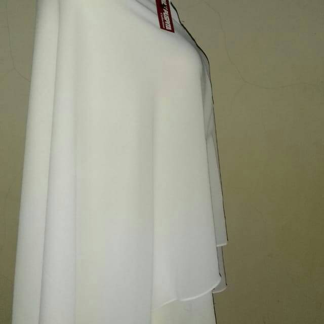 HIJAB CERRUTY PUTIH TULANG