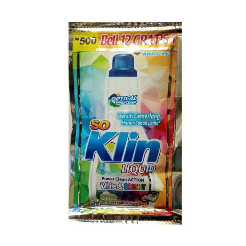 so klin softergent cair liquid sabun cuci cair detergen soklin renceng sachet