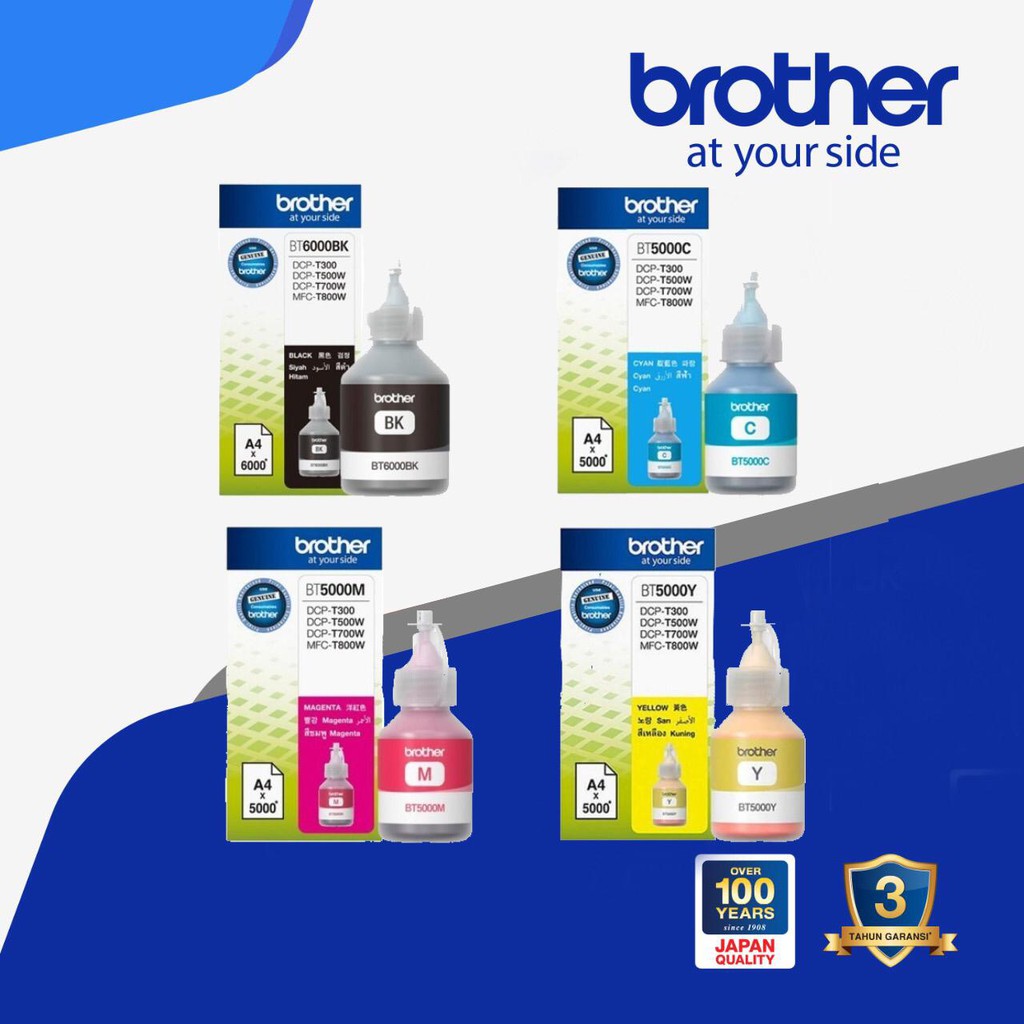 Jual Tinta Brother BT 6000 & BT 5000 - Original Tinta untuk T300,T500W