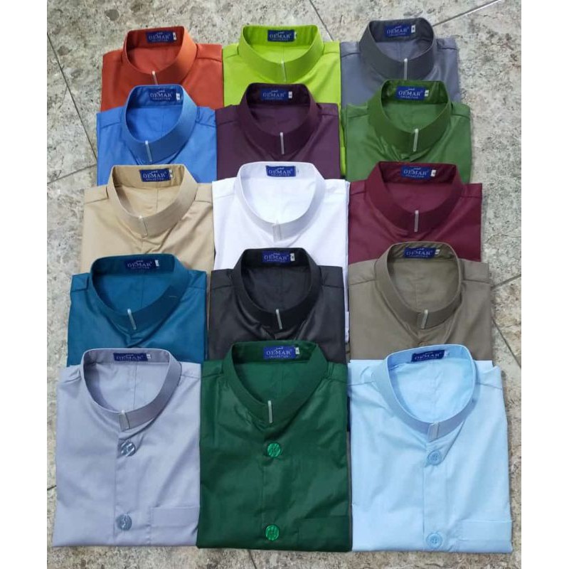 baju muslim / koko polos salaf haibah model habaib/habib