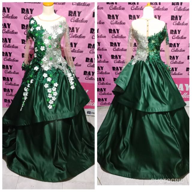 Gaun pesta/gaun party/gaun dress/gaun kebaya/ gaun modern/gaun bridal