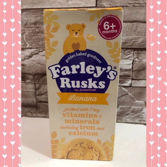 Heinz Farley’s Rusks Biskuit Banana Pisang Makanan Bayi Cookies