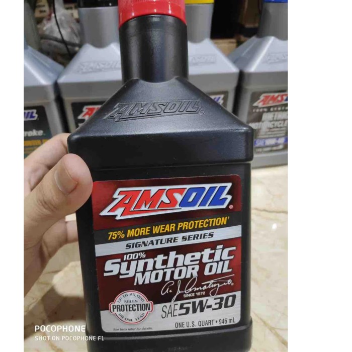 OLI MESIN AMSOIL SIGNATURE SERIES FULL SYNTHETIC 5W-30 ASLI MATIC DAN