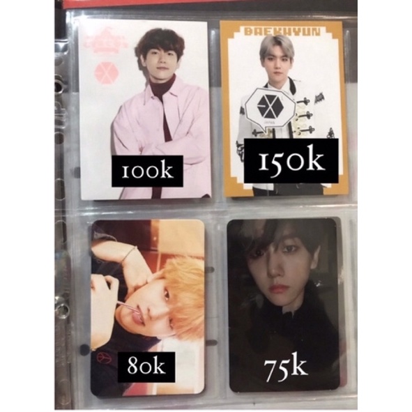 BAEKHYUN RARE PHOTOCARD PC