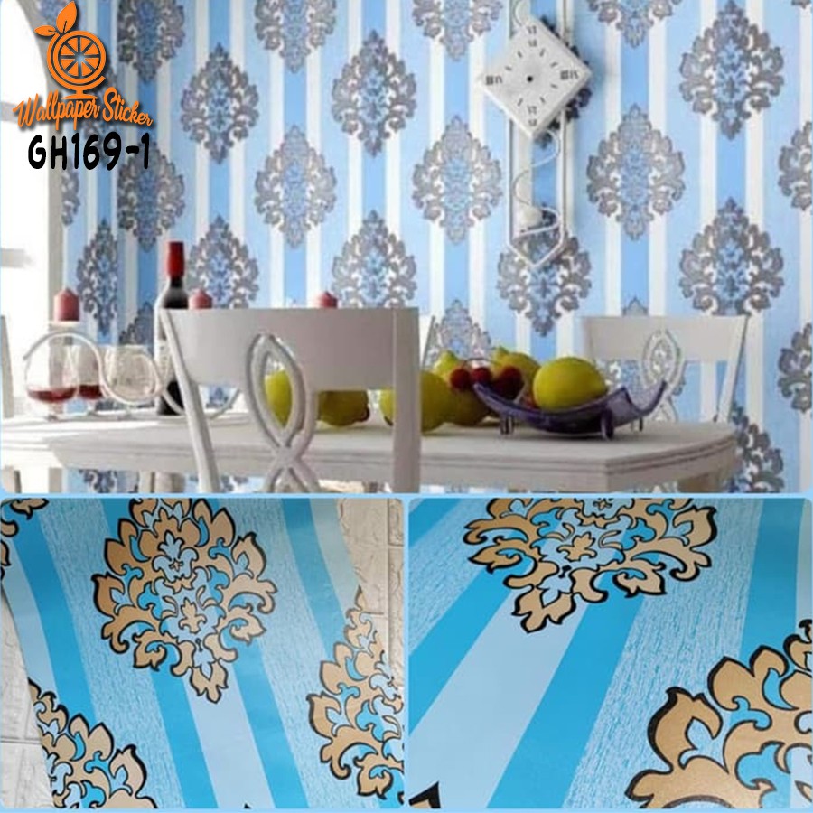 Wallpaper stiker dinding hiasan dinding dekorasi rumah walpaper ukuran 45cmx9meter