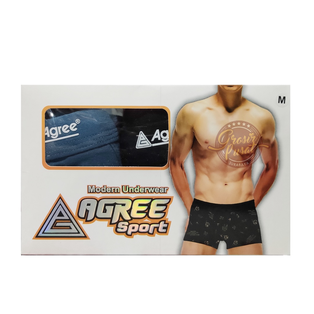 Celana Dalam Pria Boxer Agree Premium Original CD DD1238