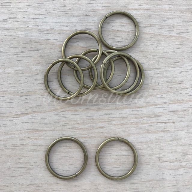 Ring O besi bulat tas 30mm 3cm metal bakar ATG antique Ring O besi bulat tas 30mm 3cm metal bakar ATG antique