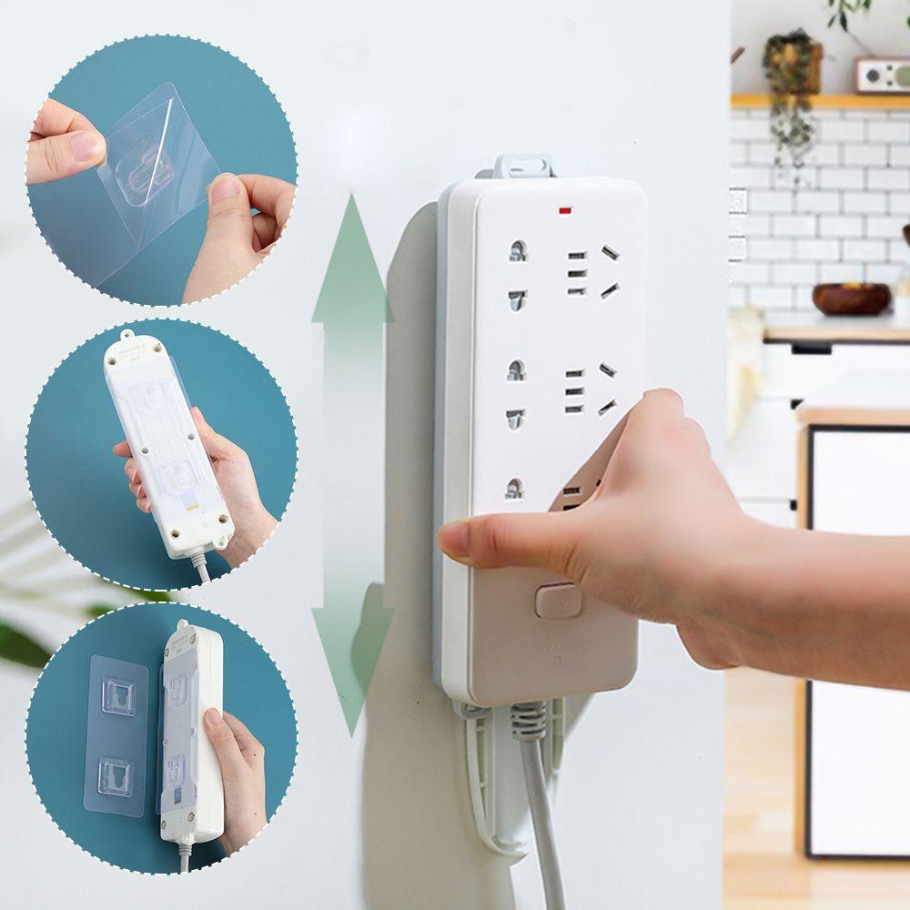 CHOOKYY Chookyy Socket Holder Seamless Self-Adhesive Storage Organizer Plug Stiker