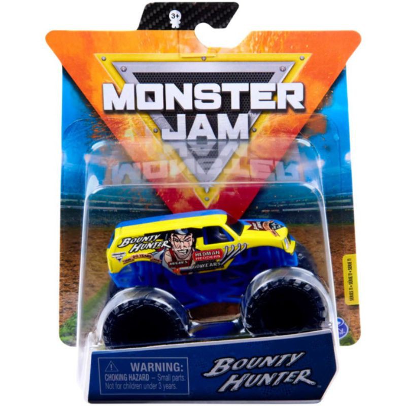 Monster Jam Bounty Hunter Single Pack Original Merk Spin Master True Metal - Mainan Mobil Anak