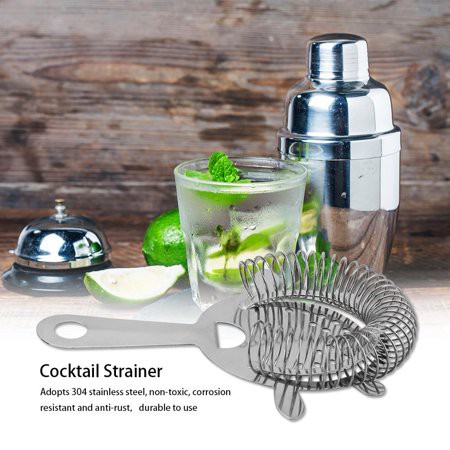 Cocktail Strainer Filter Bartender Drink Bar Wire Stainless Steel Filter  Shaker Colander Coctail