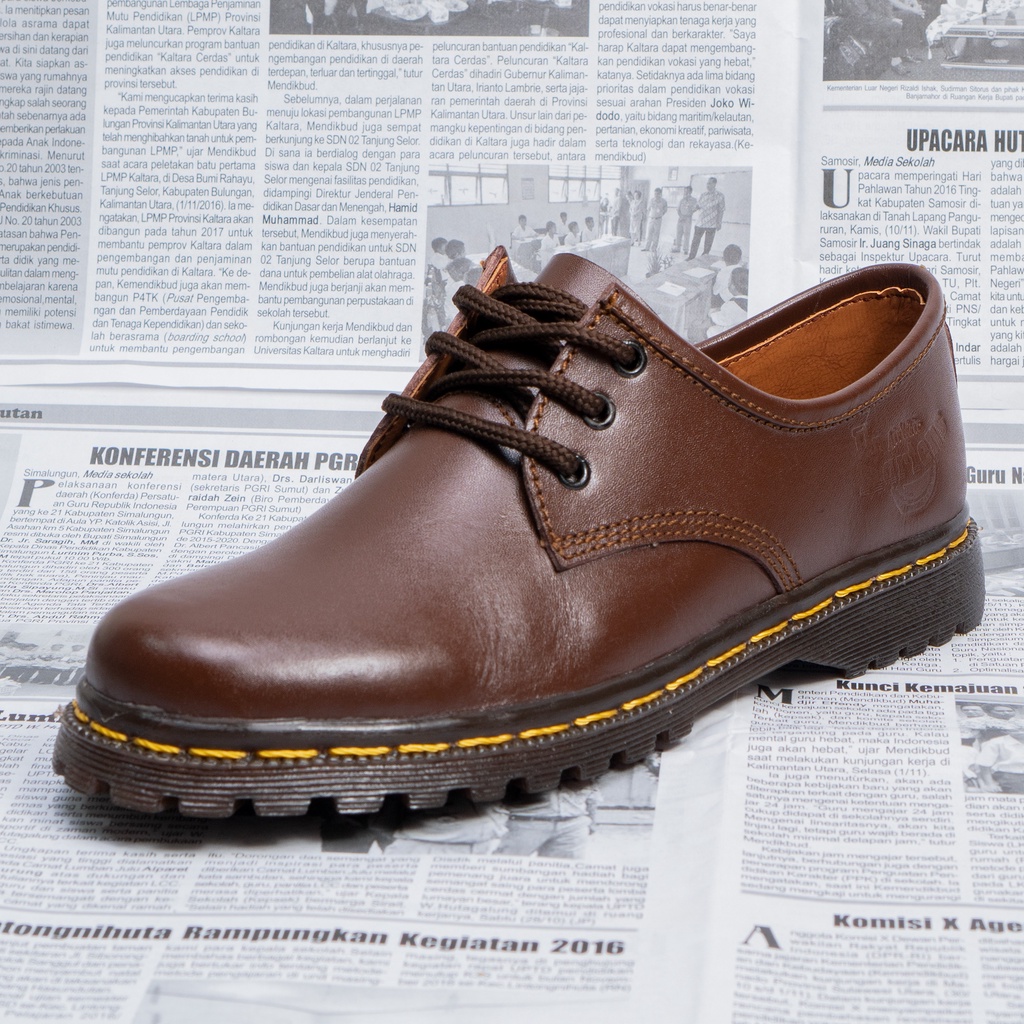 Sepatu Docmart Boots Wanita Low Boot Casual Wanita Kulit Asli