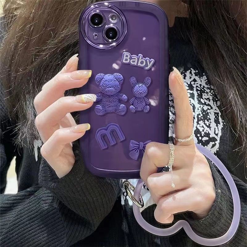 Case Motif Beruang Untuk iPhone 12 13 11 Pro Max X Xs Max Xr rjgb